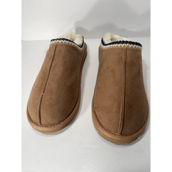 Marlylilly Shoes - MarleyLilly Moccasins Brown Comfy House Slippers Faux Fur Women’s Size 10
